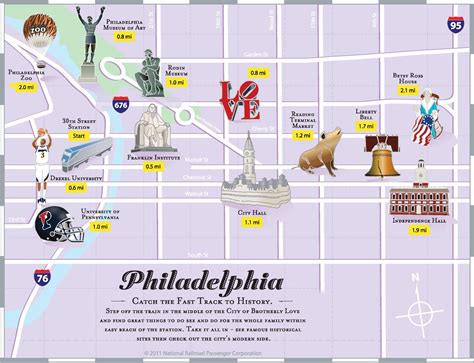 philadelphia tourist map.